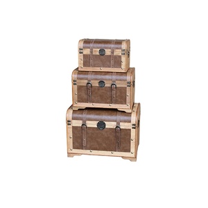 Custom Wholesale Wooden Vintage <strong>Small</strong> Wooden <strong>Box</strong> <strong>Lockable</strong> Wooden Pirate Treasure Chest Jewelry Storage <strong>Box</strong> - Product Image 5
