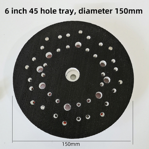 Tampon de polissage, 150Mm, 6 pouces, filetage M8, sans poussière, 43 trous, adapté aux tuyaux, plateau pneumatique électrique - Product Image 6