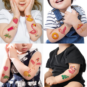 Pegatinas de Tatuajes Infantiles de Alta Gama con Dibujos Animados de Dinosaurios y Sirenas para el Día de Pascua - Product Image 3