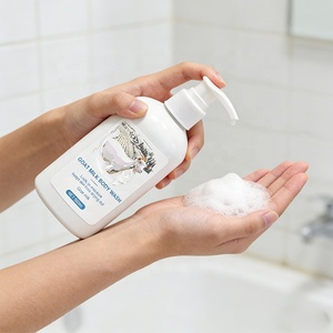 Gel Douche au Lait de Chèvre Marque Blanche 500ml Acide Hyaluronique Basse Masse Moléculaire Anti-Âge Éclaircissant Nourrissant pour Femmes Tous Types de Peau - Product Image 4