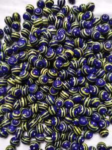 Perles en verre de Murano FE, vertes, en forme de bande, en cristal, rondes, de petite taille, à trou moyen, couleurs mélangées, fournitures pour la fabrication de bijoux, boîte - Product Image 6