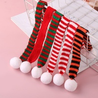 Écharpe et bonnet de Noël miniatures transfrontalières en tricot, accessoire ours en peluche, décoration de bouteille de vin, cadeau en gros L078 Chine