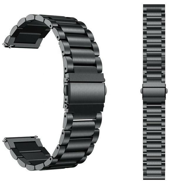 20mm 22mm Business Solid Stainless Steel Metal Watch Strap for Samsung Watch Bands
