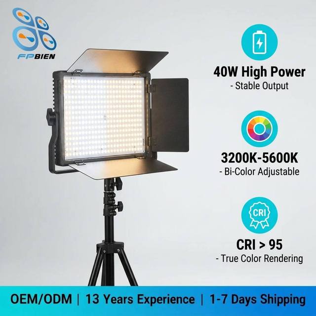 Upgraded U600+ U800+ LED Video LED Light Tripod Dimmable Bi-Color LED Panel Light for Studio Photography YouTube Video Shooting