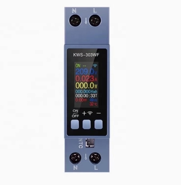 KINEE Smart WiFi MCB Circuit Breaker Switch with Voltage, Current, Timer, and Temperature  Functions 0-40A