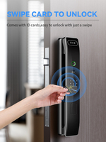 Nuevo producto TTlock Tuya APPFace Scene Smart WiFi Tarjeta de código digital Desbloqueo de teléfono inteligente Huella digital Cerradura de puerta inteligente completamente automática