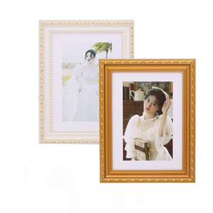 Hot Sale PS Foam 6" 7" 8" 10" A4 Photo <b>Frame</b> <b>Gold</b> and White Rectangular Picture <b>Frame</b> - Product Image 1