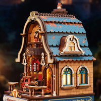 Robotime Rokr DIY Gift Set EAM01 Happyduke Toys Music Box Assemble 3D Wooden Puzzles