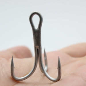 Pujian PR-8626 kail kuat bulat Super tajam kait trebel baja karbon tinggi antikarat 10-18 # memancing 1 - Product Image 1