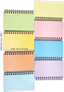 <span class=keywords><strong>8</strong></span> Pacchi di Carte Indice a Spirale Autoadesive, Formato A5, 50 Fogli, Stile Blocco <span class=keywords><strong>Note</strong></span>, Carta per Prendere Appunti, Scatola per Revisione e Flashcard - Product Image 3