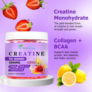 Factory Direct Creatine for Women Gummies with Total Carbohydrates Supports Lean Muscle Growth Stronger Muscles Better Recovery - Product Image 4