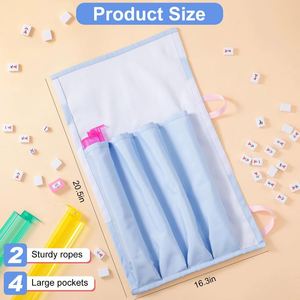 Bag Waterproof Fabric Tile Rack Holder Travel Mahjong Accessories and <b>Gifts</b> for Club Game Night - Product Image 5