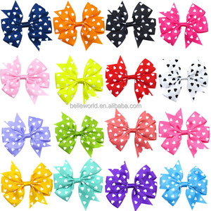 BELLEWORLD lazo decorativo para el cabello a granel para accesorios de ropa horquilla para trenzas punto impreso lazo pinzas para el cabello para bebé - Product Image 6