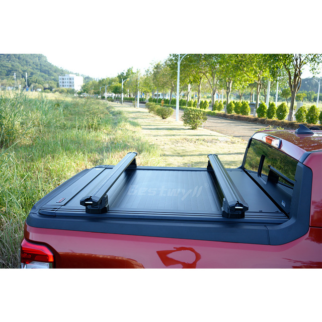 BESTWYLL 4x4 Aluminum Cross Bars Roof Rack Cross bar Roller Pickup Truck Heavy-Duty Cross bar for Ford
