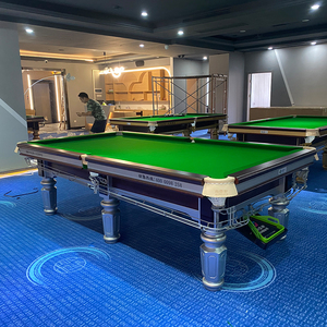 Meilleures ventes : Tables de billard avec tissu en cuir, design moderne, plateau en <span class=keywords><strong>ardoise</strong></span> <span class=keywords><strong>pour</strong></span> <span class=keywords><strong>craie</strong></span> de billard et bâton de ping-pong - Product Image 3