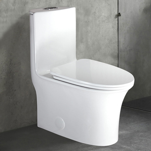Meilleure vente d'Amérique du Nord Siphon ergonomique une pièce entièrement à jupe Toilette <span class=keywords><strong>de</strong></span> salle <span class=keywords><strong>de</strong></span> bain Vente à chaud - Product Image 1