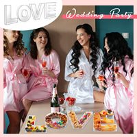 Alphabets transparents acrylique amour Charcuterie boîte anniversaire remplissable acrylique numéro lettre forme présentoir pour la fête