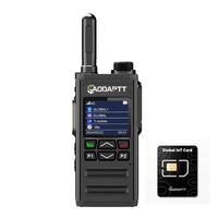 Radio bidirectionnelle longue portée GaodaPTT 4G Walkie Talkie Android GSM POC avec carte SIM, réseau mondial, plateformes Zello et Gxin, GPS, WIFI, BT, SOS