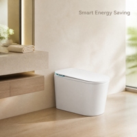 WC intelligent portable avec bidet électrique, siège chauffant, capteur de chasse d'eau, couvercle automatique et télécommande