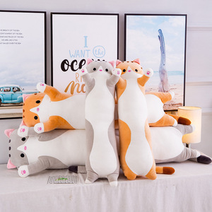 Gối Hình Mèo Có Khóa Kéo Và Bánh Quy PP Cotton Búp Bê Mèo Thú Nhồi Bông Trẻ Em Peluche Quà Tặng Đồ Chơi Pushin Giá Rẻ - Product Image 3