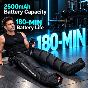 Botas de Compresión Neumática para Recuperación Deportiva, Terapia de Masaje Secuencial para Piernas, Botas de Compresión de Aire Inalámbricas, Masajeador de Piernas Completas - Product Image 5