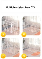Clôture et enclos pour chien personnalisés, durables, imperméables, construction moderne en fer, écologiques, faciles à nettoyer