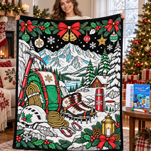 Couverture de Noël DIY à colorier en gros, lavable, en flanelle douce, pour graffiti, cadeau familial pour lit et canapé - Product Image 3