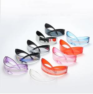 Gafas de Sol Futuristas Future Warrior Sin Montura, Lente de Una Sola Pieza Envolvente, Estilo Ciberpunk, para Hombres y Mujeres, Hip Hop, Fiesta, 2024 - Product Image 5