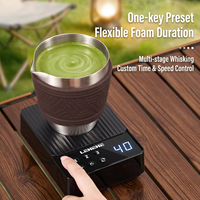 Machine à fouetter le matcha, mélangeur commercial automatique, 18 vitesses, 3 programmes, double tension, acier inoxydable, certifié CE, OEM