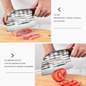 Coltello da cucina forgiato realizzato a mano in acciaio ad alto tenore di carbonio con manico in legno coltello da cucina per il taglio a casa - Product Image 3