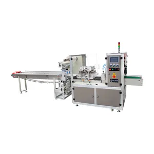 Mask Cards Paper Automatic Food Ready Meals Flow Wrapper Packing Machine 4 Side Seal Packaging Machine Plastic,paper Packaging