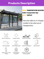 Arrêt de bus intelligent 31.2 pouces e papier e-ink affichage arrêt de bus bouton panneau d'arrêt e affichage à l'encre