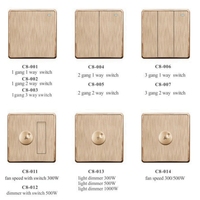 Interrupteur mural EU 10A 250V 2 Gang 2 voies avec interrupteur à vis pour la décoration de la maison du fabricant