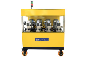 Système de vérins hydrauliques synchrones 50T avec télécommande et écran tactile 220V/380V certifié CE pour le levage de ponts - Product Image 1