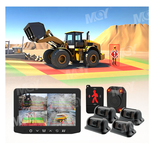 Mcytech 7Inch 4 Kênh Quad Hiển Thị Xây Dựng Xe Nhiệm Vụ Nặng Nề Điểm Mù Phát Hiện AI Hệ Thống Camera - Product Image 1