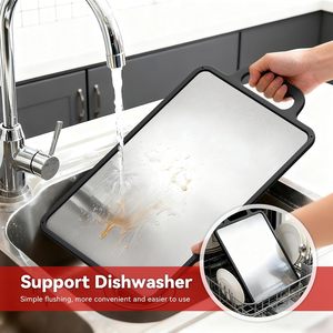 Tabla de Cortar de Acero Inoxidable 304 de Doble Cara Antideslizante para Cocina, Fácil de Limpiar - Product Image 5