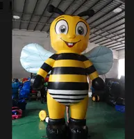 Pièces gonflables en forme d'animal de dessin animé, modèle abeille gonflable pour publicité, nouveauté