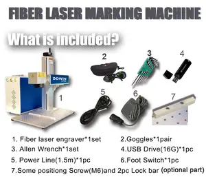 Portable Small Fiber Laser 20w 30w 50w Raycus Jpt Desktop Fiber Laser Marking Machine For Sale.