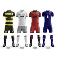 Neue Mode Benutzerdefiniertes Logo Muster Beliebtes Topseller Fußballtrikot für Sportbekleidung Fußball-Outfit-Sets