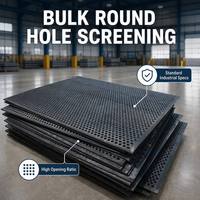 Industrielle Anpassbare Lineare Rundloch-Perforierte Siebplatten für Vibrationssiebe im Bergbau und Erzverarbeitung
