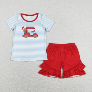 Tenues d'été pour bébés filles et garçons RTS Sibling, ensembles de vêtements de golf - Product Image 3