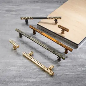 Akada nhà bếp tủ quần áo tủ đồ nội thất xử lý cho tủ vàng cổ có khía Brass đồ nội thất sang trọng xử lý & knobs