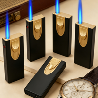 Briquet à gaz butane personnalisé avec logo, en métal, coupe-vent, rechargeable, finition mate givrée, pour cadeau publicitaire, vente en gros d'usine