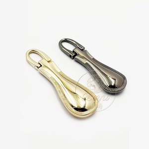 Tête de fermeture éclair en alliage de zinc pour bagages, style vintage, professionnel, de luxe, accessoires de type fermeture éclair, vente en gros - Product Image 1