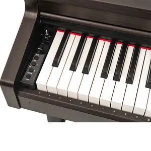 Flykeys 88 Key Upright Digital Electronic Piano Hammer Action Weighted Keyboard Individual Speakers Musical Instrument LK03S