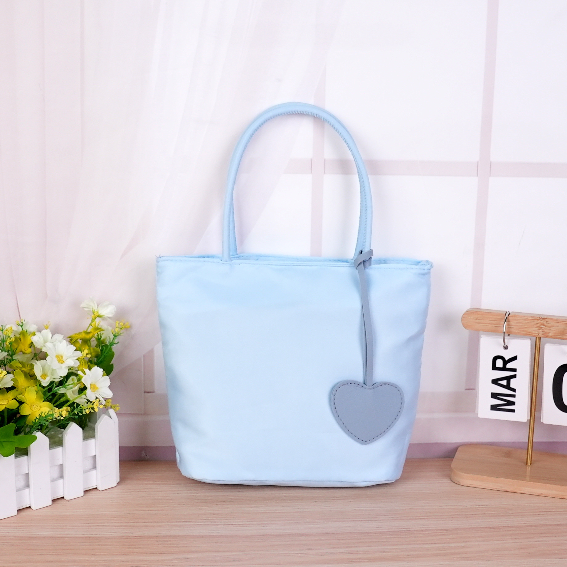 Sac simple bleu [porter à deux mains]