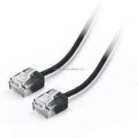 Cable Ethernet Cat6A Ultrafino de Cobre Trenzado, Par Trenzado Sin Blindaje, Cable LAN Flexible RJ45, Aplicable a Gigabit, PC y Router