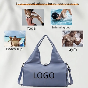 Borsa da Fitness per Donna di Alta Qualità, Separazione Asciutto/Bagnato, Grande Capacità, in Oxford, Design Geometrico, Resistente ed Elegante per <span class=keywords><strong>Viaggi</strong></span> - Product Image 6