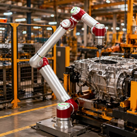 Robot collaboratif JAKA Zu18 à 6 axes, haute capacité de charge, intégration de sécurité sans clôture, en alliage d'aluminium et plastique PC, 100-240V AC pour machine CNC