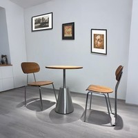 Table à manger de style nordique minimaliste, style bois, table à manger pour restaurant occidental